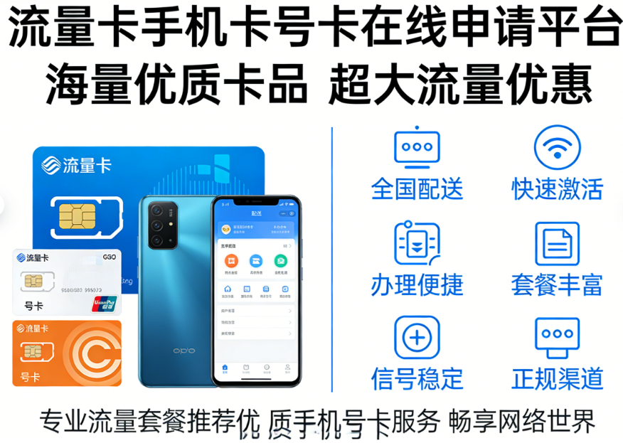 流量卡套餐19元100G手机卡办理号卡推荐5G流量卡